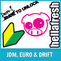 JDM Euro Drift VInyl Decals