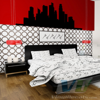 Singapore Skyline Wall Art Decal