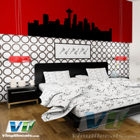 Seattle Washington Skyline Wall Art Decal