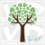Antler Tree Wall Art Decal Sticker