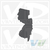 New Jersey State Car Vinyl Decal Sticker