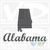 Alabama State Car Vinyl Decal Sticker