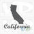 California State Car Vinyl Decal Sticker