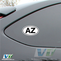 Arizona State Euro Vinyl Decal Sticker