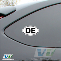 Delaware State Euro Vinyl Decal Sticker