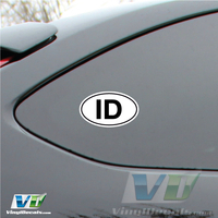 Idaho State Euro Vinyl Decal Sticker