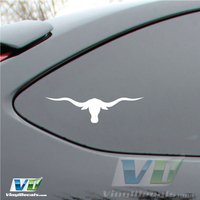 Bull Horns Vinyl Decal