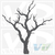 Spooky Dead Tree Vinyl Wall Decal Sticker