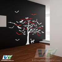Tree of Bats Wall Art Decal