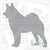 Norwegian Elkhound Dog Vinyl Decal