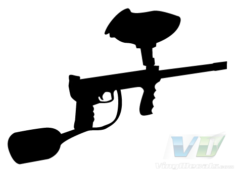 paintball gun silhouette
