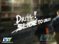 Drift to Unlock Vinyl Decal
