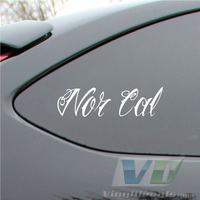 Nor Cal Tattoo Style Vinyl Decal