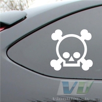 Grenade Gloves Skull Vinyl Decal