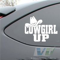 Cowgirl Up Vinyl Decal