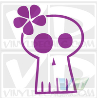 Skull Decal Sticker 30