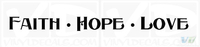 Faith • Hope • Love Decal Sticker