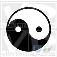 Ying Yang - Two Color - Vinyl Decal Sticker