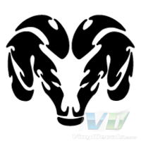 Tribal Dodge Ram Emblem Vinyl Decal