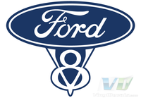 Ford V8 Emblem Vinyl Decal