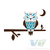 Owl Wall Art Decal