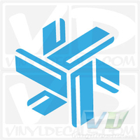 Snowboard Star Logo Decal