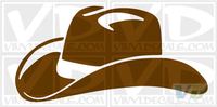 Cowboy Hat Vinyl Decal 1