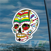 Sugar Skull Vinyl Decal Style 39