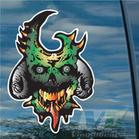 Bio Skull Vinyl Decal