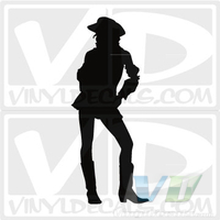 Sexy Cowgirl Vinyl Decal