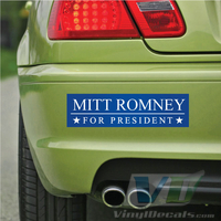 Mitt Romney for President Blue Bumper Sticker