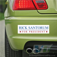 Rick Santorum for President White Bumper Sticker