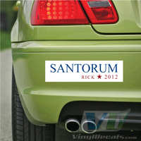 Santorum White Bumper Sticker