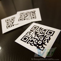 Custom QR Code Printed Decal Sticker