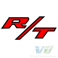Dodge 2 color R/T Solid Old School Logo