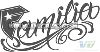 Famous Stars and Straps Familia Logo Decal