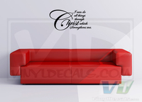 I Can Do All Things Vinyl Wall Decal