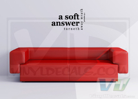 A Soft Answer Vinyl Wall Decal