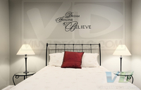 Dream Imagine & Believe Vinyl Wall Decal