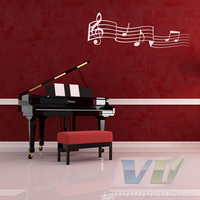 Music Notes Wall Art Decal