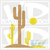 Tall Cactus Wall Art Decal