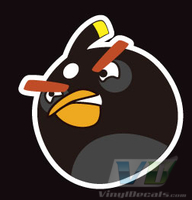 Angry Birds Black Bird Decal