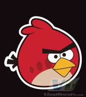 Angry Birds Red Bird Vinyl  Decal