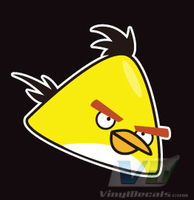 Angry Birds Yellow Bird Vinyl  Decal