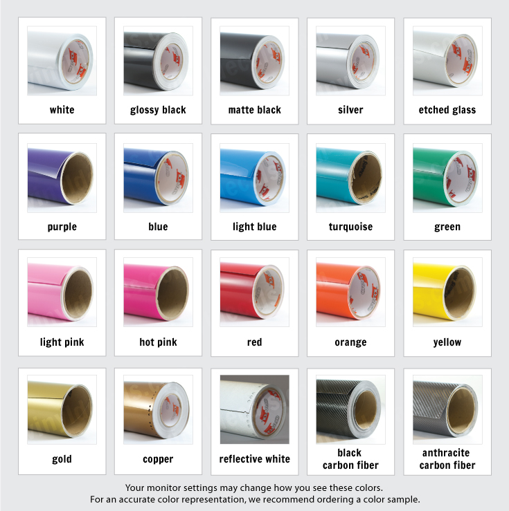Vinyl Color Chart Color Chart